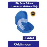 Premium Özel Seri Gece Plağı Çene Diş Sıkma Gıcırdatma Önleyici Koruyucu Diş Aparatı 5 Adet