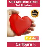 Premium Özel Üretim Kalp Şeklinde El Isıtıcısı Sihirli Jel Isıtıcı Torba Kalpli Cep Sobası 2'li Set