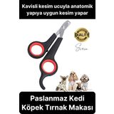 Premium Paslanmaz Kedi Köpek Tırnak Makası Küçük Boy Evcil Hayvan Bakım Kaymaz Saplı Düzeltici Pençe