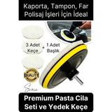 Premium Pasta Cila Seti Araba Çizik Giderici Partlatma Süngeri Araç Parlatıcı Kaporta Tampon Polisaj