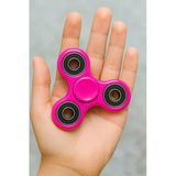 Premium Pembe Metal Stres Çarkı – Uzun Süre Dönen Rulmanlı Spinner