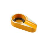Premium Quality PQ Sarı-Gümüş Porselen Tekli Puro Küllüğü - TR7061