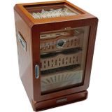 Premium Quality PremiumQuality Ahşap Aksesuar Çekmeceli Camlı Sedir Humidor Puro Kutusu