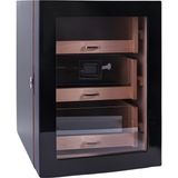 Premium Quality PremiumQuality Belgrano Siyah 3 Çekmeceli Sedir Humidor Puro Kutusu