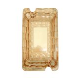 Premium Quality PremiumQuality Gold Şeffaf Kristal Desenli İkili Puro Küllüğü