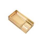 Premium Quality PremiumQuality Gold Şeffaf Kristal Tekli Puro Küllüğü