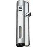 Premium Quality PremiumQuality Gümüş 3 Torch Pürmüz Metal Puro Çakmağı