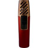 Premium Quality PremiumQuality Kırmızı-Bronz Tek Torch Pürmüz Metal Puro Çakmağı
