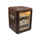 Premium Quality PremiumQuality Las Palmas İçi Ledli Kahverengi Sedir Humidor Puro Kutusu - TR9828