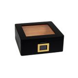 Premium Quality PremiumQuality Siyah CamlıSedirKüçük Humidor Puro Kutusu