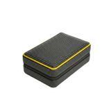 Premium Quality PremiumQuality Siyah-Sarı Deri Seyahat Humidor Puro Kutusu