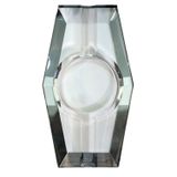 Premium Quality PremiumQuality Siyah Şeffaf Kristal İkili Puro Küllüğü - TR9744