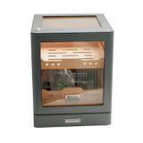 Premium Quality PremiumQuality Sucre Aksesuar Çekmeceli İçi Ledli Karbon Desenli Sedir Humidor Puro Kutusu - TR9647