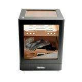 Premium Quality PremiumQuality Sucre Aksesuar Çekmeceli İçi Ledli Siyah Sedir Humidor Puro Kutusu - TR9650