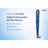 Premium Sağlık Çalışanlarına Özel Mor Renkli Boyun Askı Ipi Yaka Kartı Askılığı Telefon Askı Aparatlı Dayanıklı Kumaş Güçlü Klips - Lacivert
