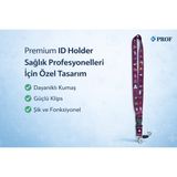 Premium Sağlık Çalışanlarına Özel Mor Renkli Boyun Askı Ipi Yaka Kartı Askılığı Telefon Askı Aparatlı Dayanıklı Kumaş Güçlü Klips - Şarap