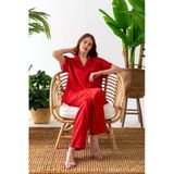Premium Saten Çeyizlik Pijama Takımı – Kore İpeği Dokusu, Dantel Detaylı