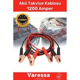 Premium Seri 1200 Amper %100 Bakır Kalın Kablo Güçlü Oto Akü Takviye Hızlı Şarj Kablosu 2 Metre