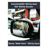 Premium Seri Ayarlanabilir Görüş Açılı Kolay Montajlı Araç Kör Nokta Aynası 1 Adet