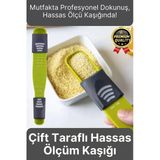 Premium Seri Gıda Sıvı Katı Şeker Tuz Kahve Baharat Ayarlanabilir Çift Taraflı Hassas Ölçüm Kaşığı