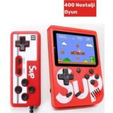 Premium Seri Kırmızı Renk 2 Kişilik Kollu 400 Oyunlu Game Box Atari