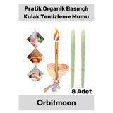 Premium Seri Kulak İçi Kir Temizleme Hava Basınçlı Doğal Aromaterapi Mumu 8 Adet
