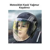 Premium Seri Motosiklet Kaskı Yağmur Kaydırıcı / Buğu Önleyici