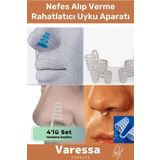 Premium Seri Nefes Alıp Vermeyi Rahatlatıcı Horlama Azaltıcı Burun Delik Aparatı 4'lü Set