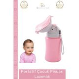 Premium Seri Portatif Sızdırmaz Çocuk Pisuarı Şişe Araba Yolculuk Lazımlık - Çok Renkli