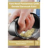Premium Seri Pratik Kolay Temizlenir Paslanmaz Çelik Pratik Mutfak Sarımsak Ezme Rendesi - Tek Ebat - 48 x 55 cm