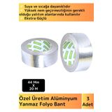 Premium Seri Suya Sıcaklığa Dayanıklı Tamir Soba Boru Yama Alüminyum Yanmaz Folyo Bant 44MM-20MT 3AD