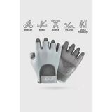 Premium Seri Terletmeyen Yarım Parmak Fitness Yoga Pilates Avuç İçi Kaymaz Silikon Spor Eldiven