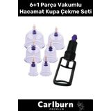 Premium Series Selülit Çatlak Giderici Vakumlu Masaj Aleti 6'lı Kupa Hacamat Seti