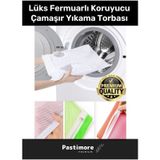 Premium Serisi Lüks Fermuarlı Koruyucu Leke Çıkartıcı Ayakkabı Çamaşır Yıkama Torbası Filesi 2 Adet