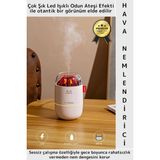 Premium Sessiz Buhar Makinesi Meditasyon Led Işıklı Odun Ateşi Efektli Oda Hava Nemlendirici 280 ML