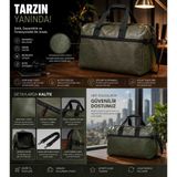 Premium Seyahat & Spor Çantasıçok Amaçlı Deri Görünümlü Seyahat Çantası - 3 renk seçeneyi - 0 - Siyah
