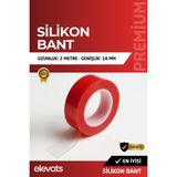 Premium Silikon Bant 2 Metre x 18MM – Suya Dayanıklı, Isı ve Darbelere Karşı Dayanıklı, Çok Amaçlı Onarım Bandı