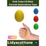 Premium Silikon Topu El Egzersiz Fizik Tedavi Topu Sarı Renk El Bilek Parmak Güçlendirme Ameliyat Sonrası - Tek Ebat