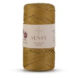Premium Simli 200 Gr Polyester Makrome Ipi Hardal 2 Mm - 230 M Supla Ip ve çanta ipliği
