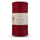 Premium Simli 200 Gr Polyester Makrome Ipi Kırmızı 2 Mm - 230 M Supla Ip ve çanta ipliği