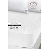Premium Sıvı Su Geçirmez Fitted Full Kenar Tek Kişilik Çift Kişilik Sessiz Yatak Koruyucu Alez 200 x 200 cm - Beyaz
