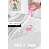 Premium Sıvı Su Geçirmez Fitted Full Kenar Tek Kişilik Çift Kişilik Sessiz Yatak Koruyucu Alez Beyaz