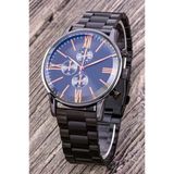 Premium Siyah Analog Erkek Kol Saati Metal Kasa St-304298