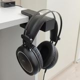 Premium Siyah Asılabilir Masa Kenarı Kulaklık Standı, Ergonomik ve Sağlam