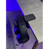 Premium Siyah Masa Kenarı Kulaklık Standı – Shadow Edition | Kaydırmaz Keçeli, Ergonomik Ve Güçlendirilmiş