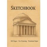 Premium Sketchbook for Artists: 100 Pages | A4 Size | Kraft-Style Cover | Ideal for Drawing & Creativity