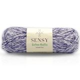 Premium Softee Raffia Yumuşak Çok Renkli Rafya Kağıt Ebruli El Örgü İpi Hobi İp (Mor Batik)