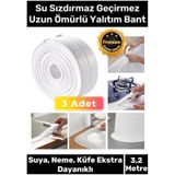 Premium Su Geçirmez Sızdırmaz Dayanıklı Lavabo Pvc Yağ Kenar Küf Önleyici 3.2m 3 Adet İzolasyon Bant