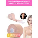 Premium Suya Terlemeye Dayanıklı Göğüs Sabitleyici Şekillendirici Dikleştirici 5Cm 5 Metre Bant