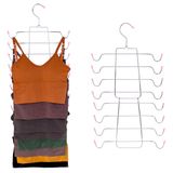 Premium Tank Üstleri Askıları, Sütyen Askısı Metal Yerden Tasarruflu Askı Dolabı Organizatörü Pijama, Üstler, Tanklar, Cami, Sütyen, Askılı Elbise, Kemer Pembe 2'li Paket HL05P